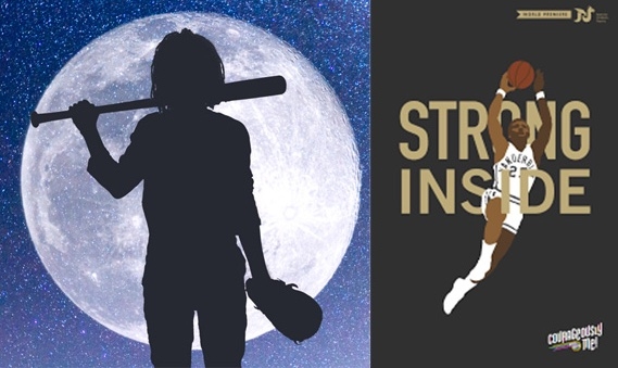 posters for Strong Inside and Catching the Moon